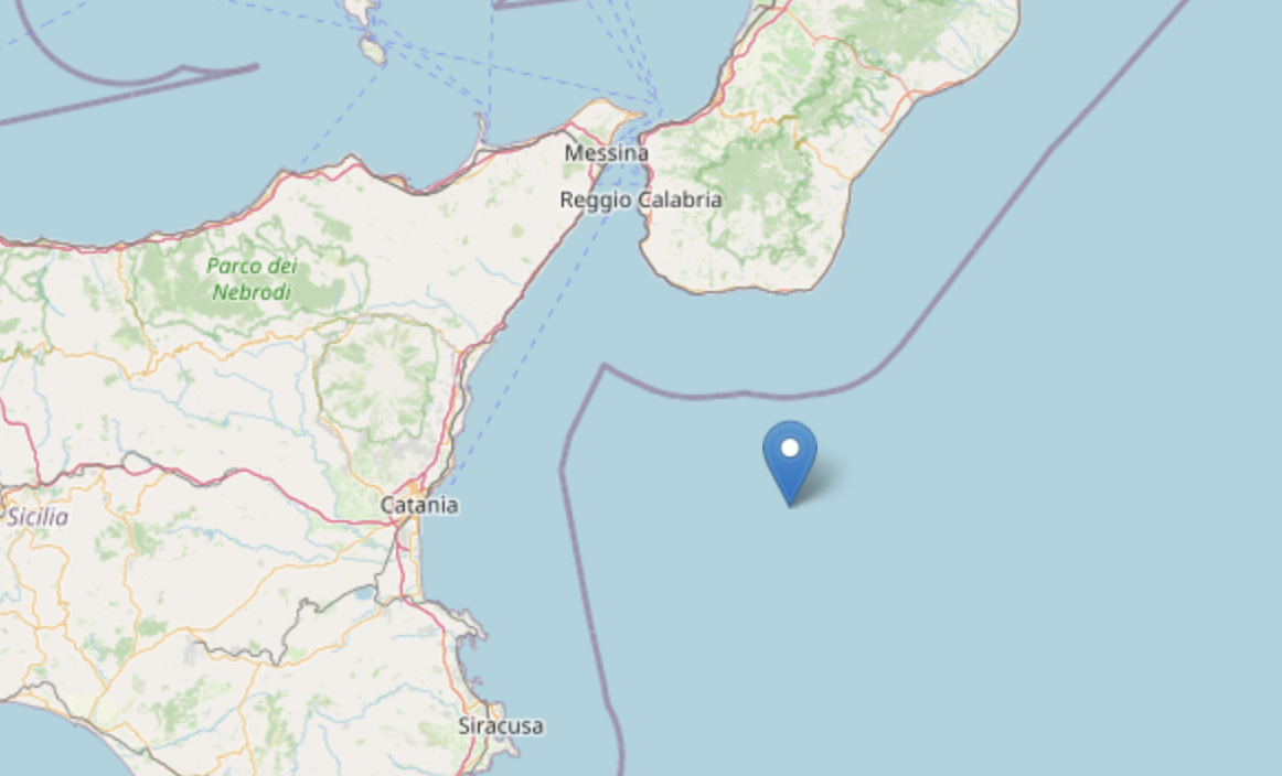 Terremoto di magnitudo 2,8 al largo della Sicilia: continua la sequenza sismica di Aprile